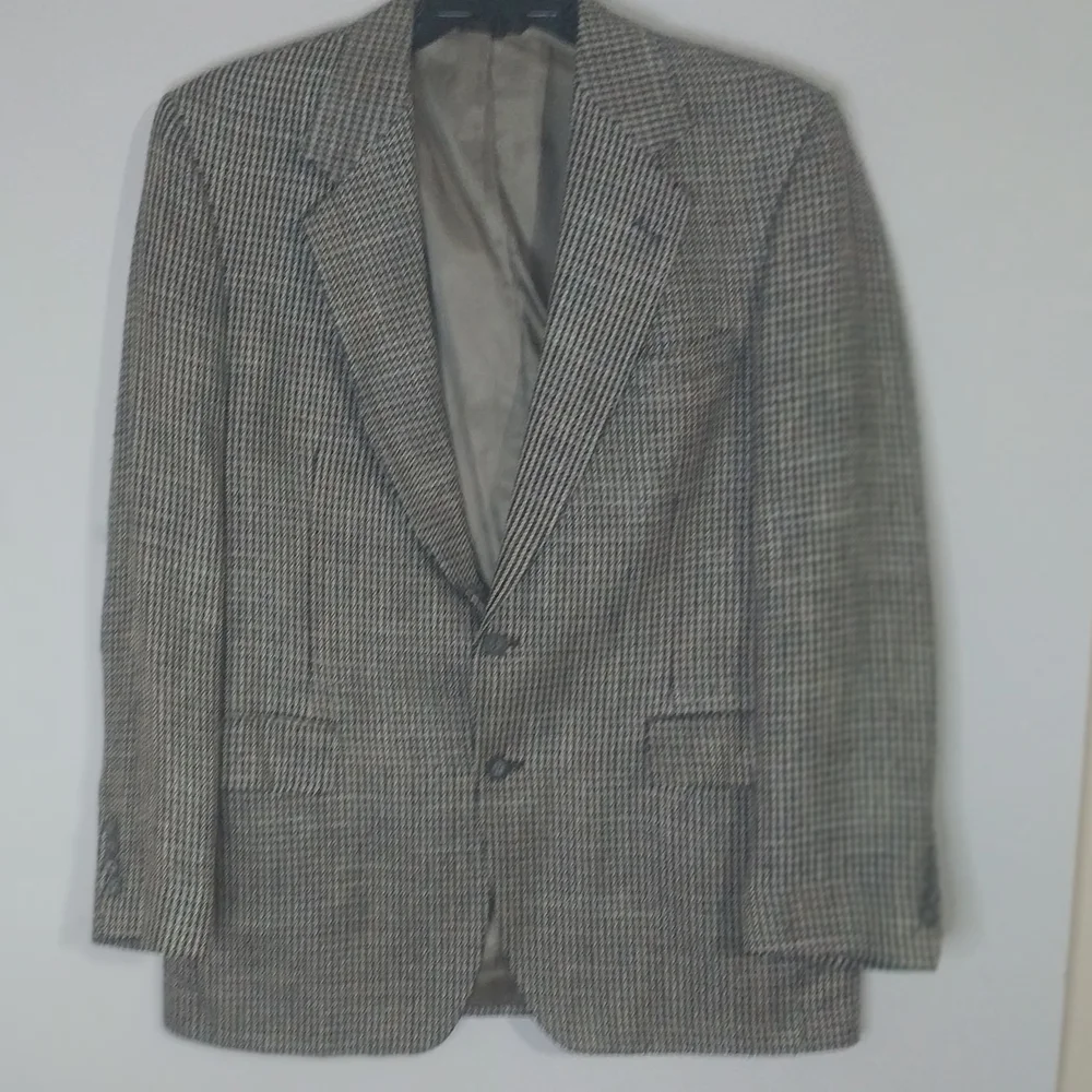 Elegant Houndstooth Men's Blazer